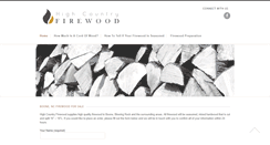 Desktop Screenshot of highcountryfirewood.com